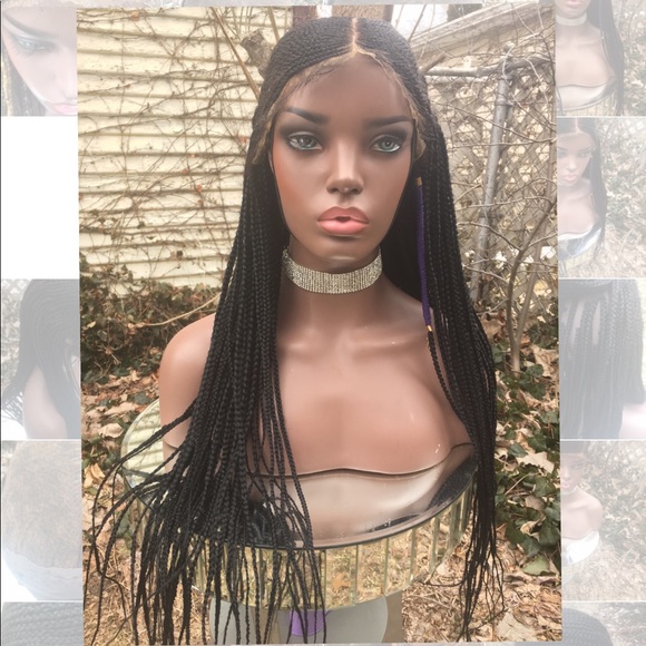 Accessories - LACE FRONT BRAIDED WIG 32” COLOR #1